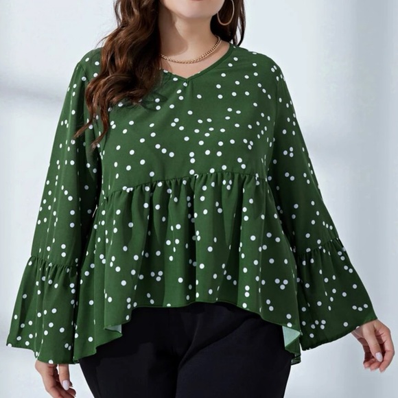 Tops - Bell Sleeve Peplum Top